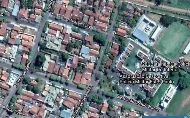 Caso de tentativa de feminicídio aconteceu próximo da sede do 28º Batalhão da PM, no bairro Passarelli. Foto: Google Maps/reprodução