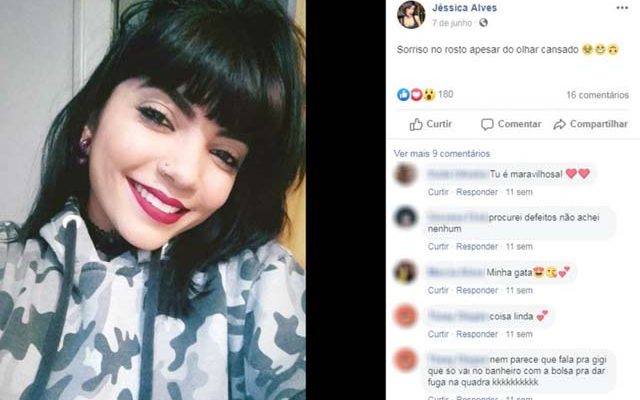 Jéssica do Nascimento Alves, de 18 anos, foi levada para a UPA de Agudos, mas não resistiu: suspeita de morte por asfixia — Foto: Facebook/Reprodução.