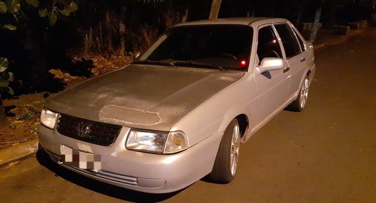 Carro utilizado pelo suspeito de estupro em Nova Odessa — Foto: Polícia Militar.