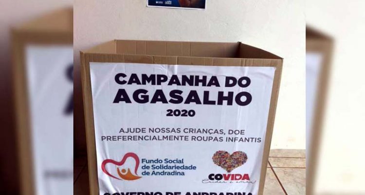 Caixas devidamente identificadas com o banner padrão da campanha estão fixadas em todos os quarteis das cidades do 28º BPM/I. Foto: DIVULGAÇÃO/PM