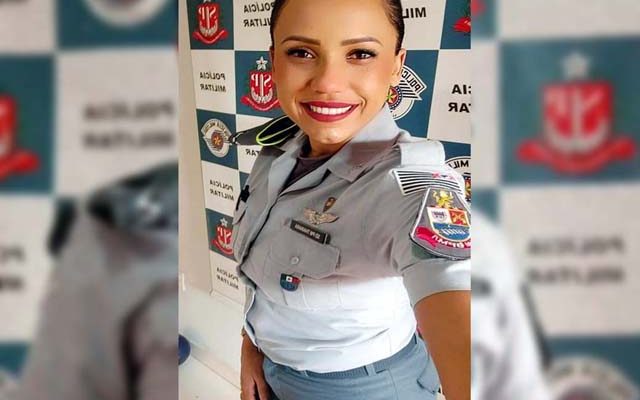 Soldado PM Thayanara falou sobre a profissão policial-militar, a organização acadêmica, seu caminho percorrido, formas de entrar na carreira, requisitos. Fotos: DIVULGAÇÃO/PM