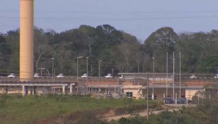 Complexo Penitenciário no bairro Xuri, em Vila Velha — Foto: Reprodução/TV Gazeta