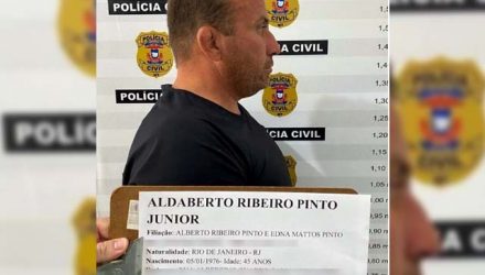 Alberto Ribeiro Pinto Junior, de 45 anos, foi preso e confessou que pilotava helicóptero que caiu com 300 kg de droga em Mato Grosso — Foto: Divulgação